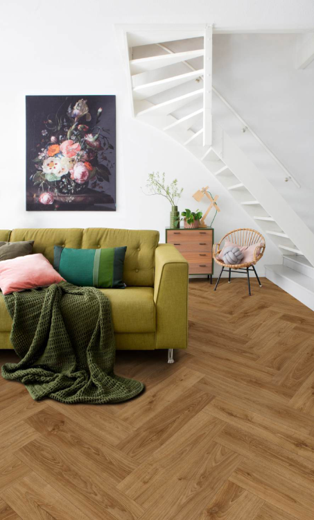 Panele winylowe Premium Floor Essence Dąb Solaris jodełka