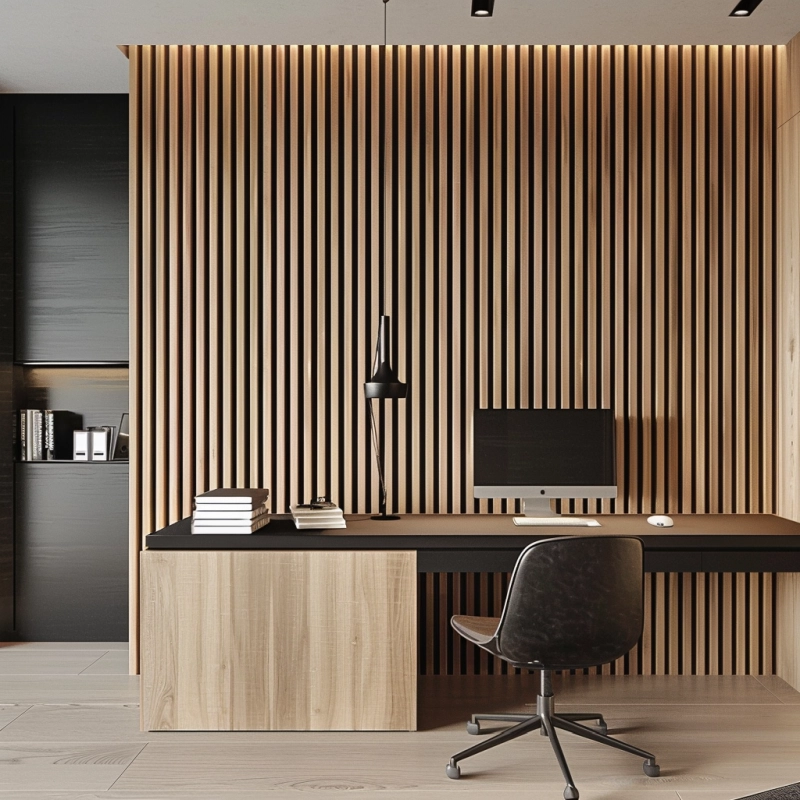 Lamela Stretto Dąb Jasny w gabinecie